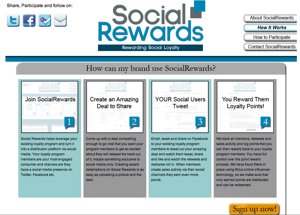 Social Rewards mashes up loyalty programs, affiliate marketing and